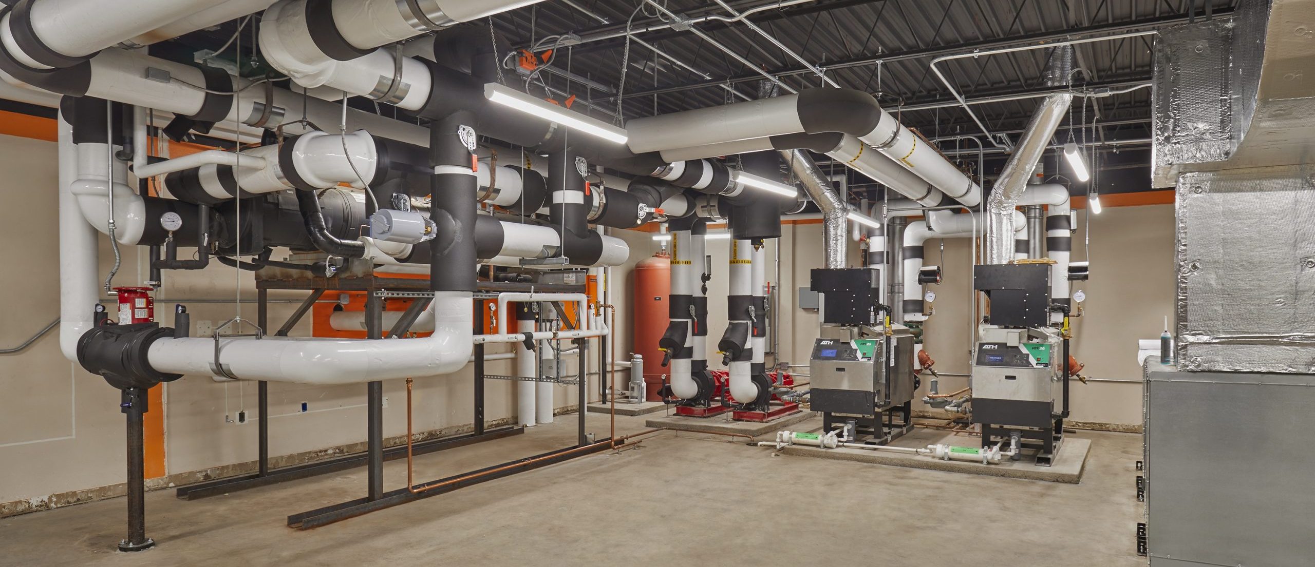 Warsaw Community School's Edgewood Middle School Boiler Room after Renovation