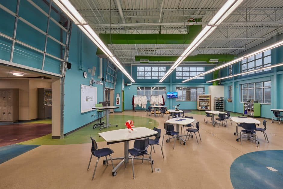 Washington Elementary new STEM lab long view