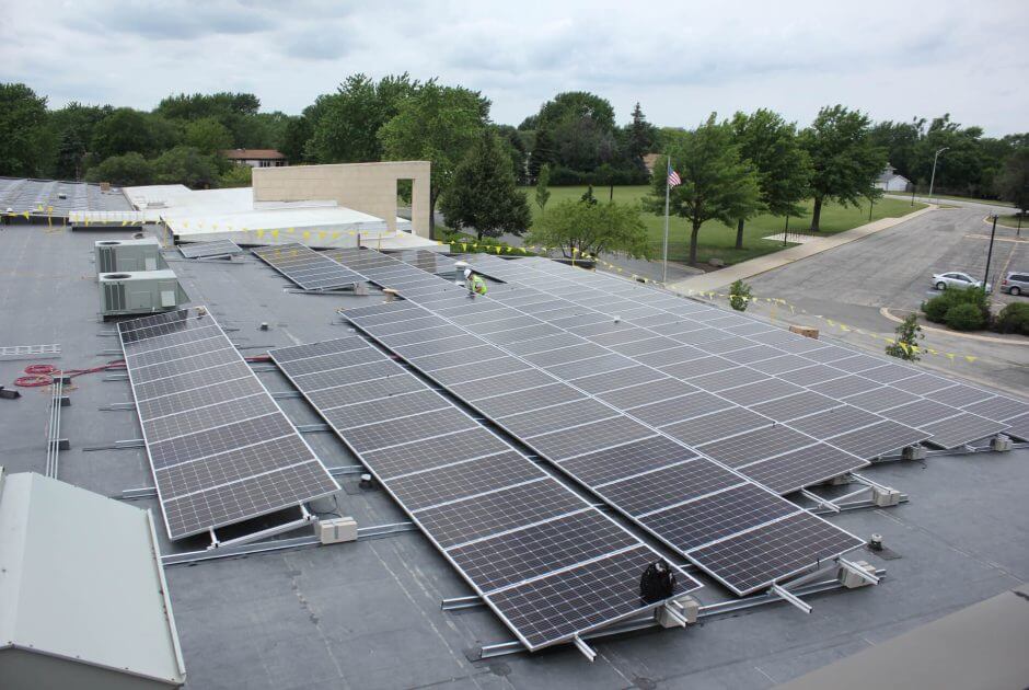 Hubert Humphrey Middle School solar array