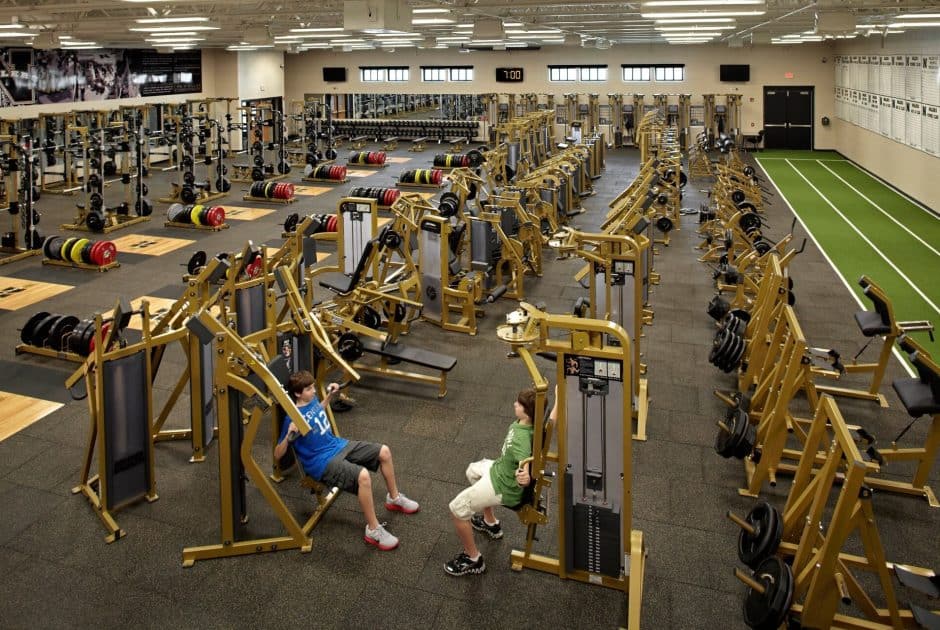 Noblesville High School weight room