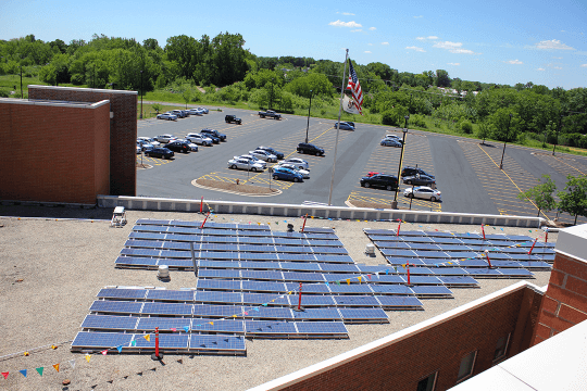 Grayslake SD 127 roof mount solar array