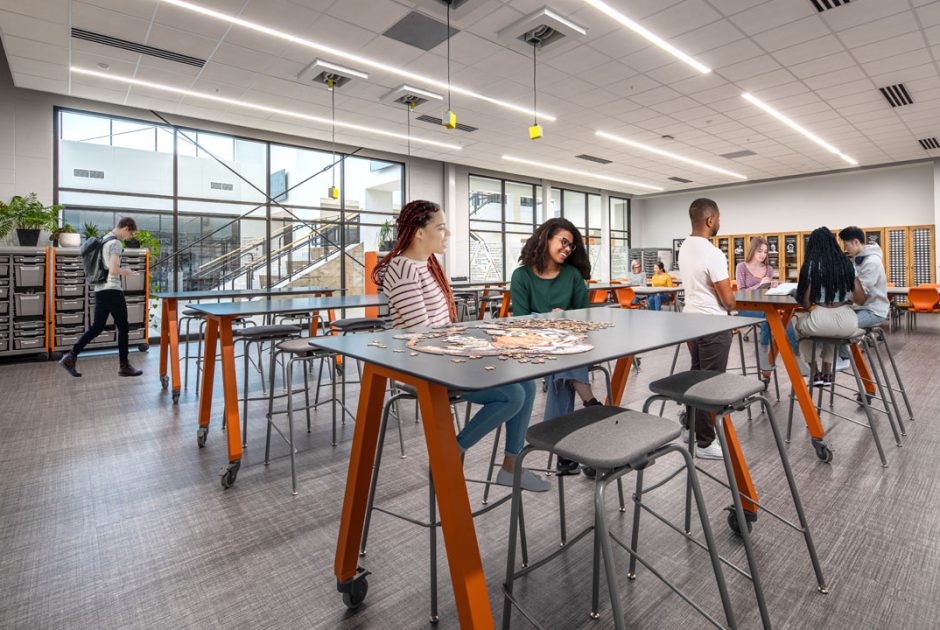 Warsaw High School Renovated Classroom