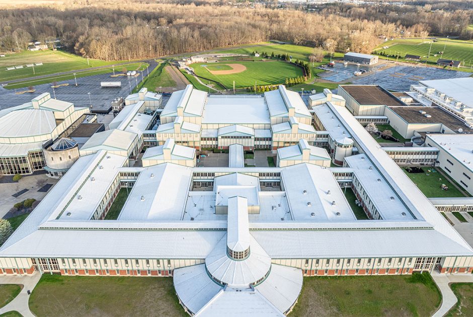 Warsaw-High-School-Renovation---Roof-Aerial-1