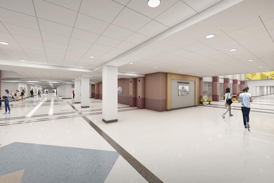 Avon High School Rendering - Corridor