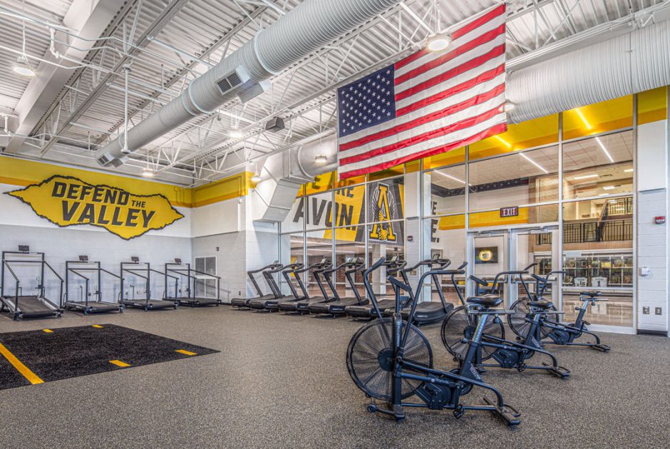 Avon High School's New Sports Performance Center - Weight Room