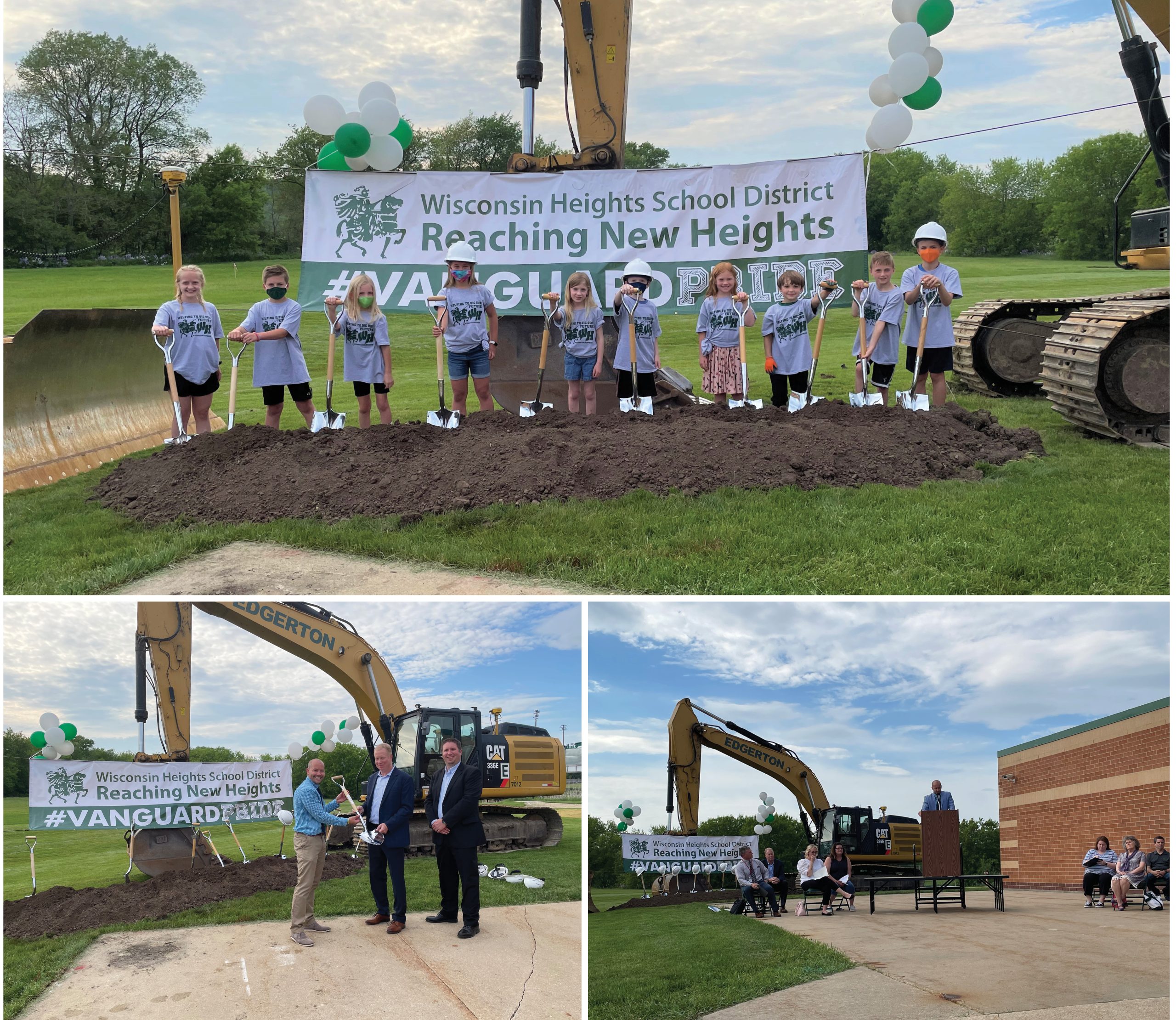 Wisconsin Heights Groundbreaking Collage