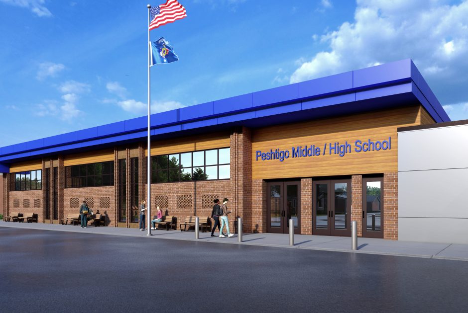 Peshtigo School District - Exterior Rendering