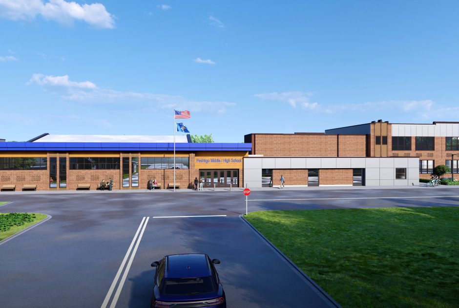 Peshtigo School District - Exterior Rendering