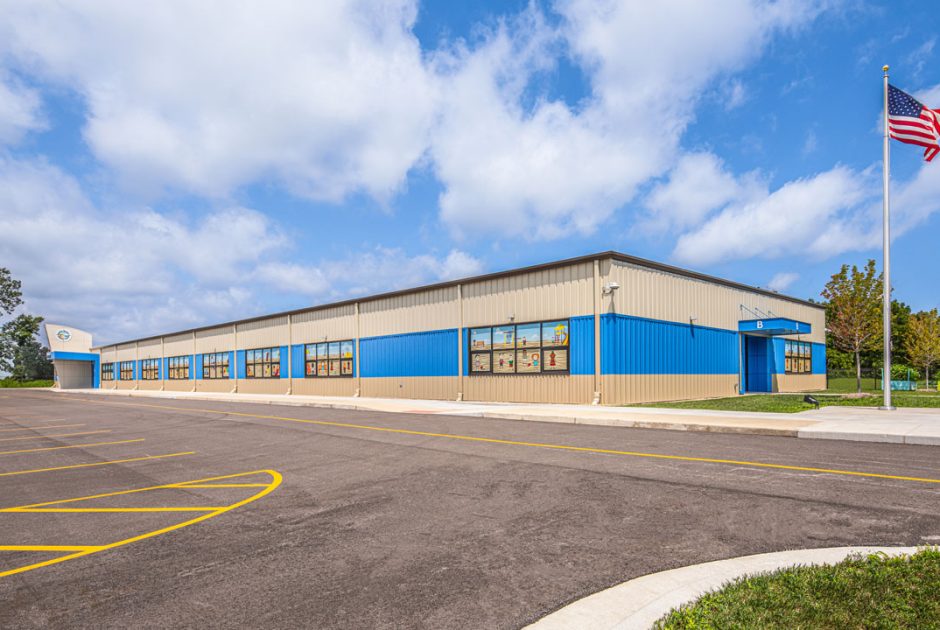 Exterior of the new Charter School of the Dunes building