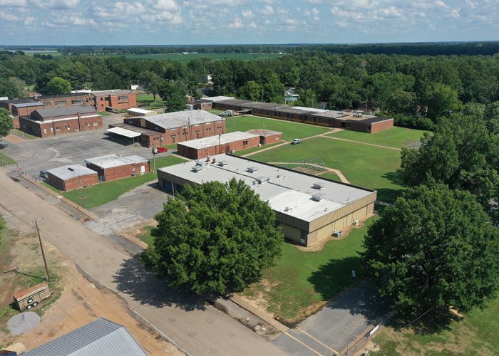 Aerial of Brinkley Public Schools in Arkansas