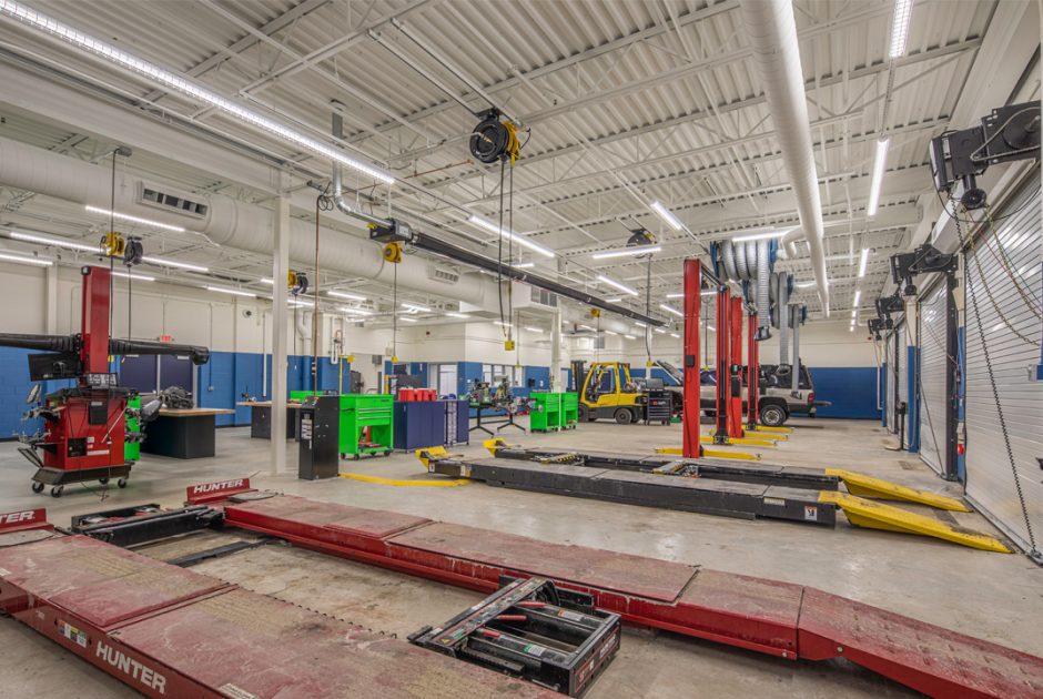 Michigan City Area School's New Career & Technical Education Building - Automotive